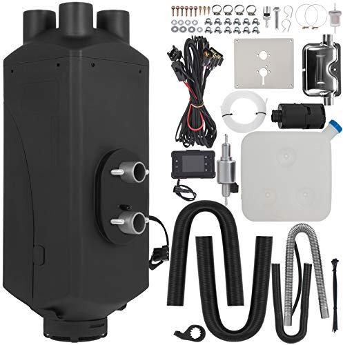 VEVOR Calentador de Aire Diésel, 12 V Calentador de Combustible 8 kW Calefacción Estacionaria Diésel Calentador Coche Diésel Aire Calentador de Estacionamiento Interruptor LCD Silenciador para Coche