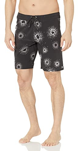 Billabong Men's Standard Sundays Pro Boardshort, 4-Way Performance Stretch-19 Inch Outseam, Black, 33