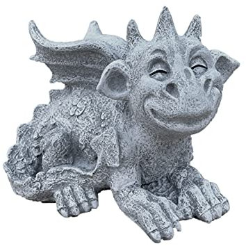 Stone and Style Steinfigur Drache Filou frostfest wetterfest Gartenfigur