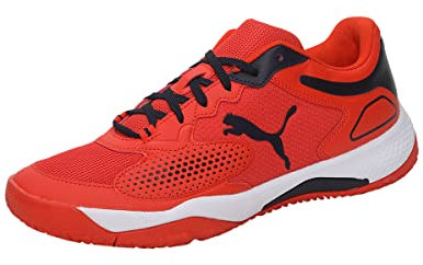 PUMA Unisex Solarcourt Rct Tennisschuh, Cherry Tomato Parisian Night, 42 EU