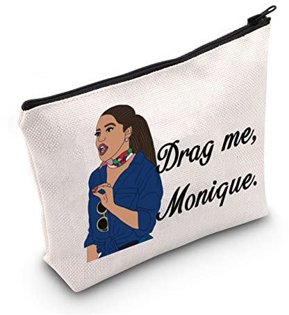 LEVLO Housewives Moments Gifts Drag me Monique Make-up-Taschen Hausfrauen Realität TV Liebhaber Reisetaschen, Drag me Monique