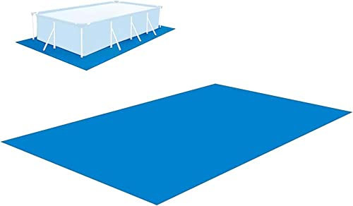YURRO Rechteckige oberirdische Poolabdeckungen, reißfeste Bodenplane, aufblasbare Poolmatte, Schwimmbad-Zubehör zum Schutz der Unterseite des Pools, 488 x 488 cm