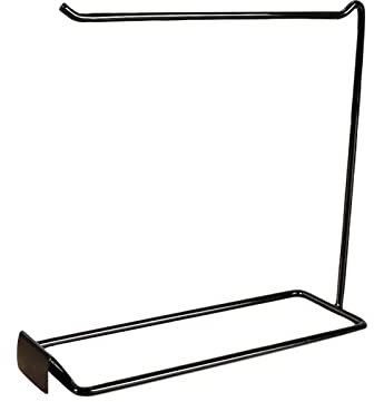 F Fityle Organisateur de bijoux en métal présentoir suspendu pour porte-clés bandeaux pendentif commode 21,5x7x20cm, 1 Rang Noir