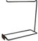 F Fityle Organisateur de bijoux en métal présentoir suspendu pour porte-clés bandeaux pendentif commode 21,5x7x20cm, 1 Rang Noir