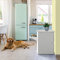 Palram Rocky Dog Food Storage Containers Cabinet For Dog/Cat Food, Treats & Toys with Integrated Pet Feeding Station, White