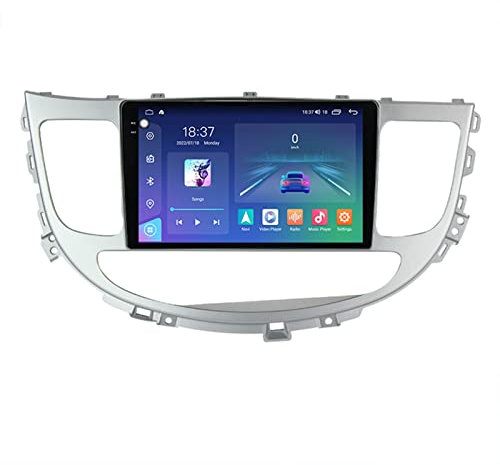 NUGIX Auto GPS Navigation System for IPhone and Android Phone, 9/9.5 Inch Screen Car Radio Audio Stereo Multimedia Player for Hyundai Rohens Genesis 2008 2009 2010 2011 2012 2013