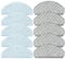 Fixbetter 10 Pcs Mop Cloth Pads For ECOVACS DEEBOT OZMO T10/T10 PLUS Robot Vacuum Cleaner Accessories, Vacuum Cleaner Replacement Parts
