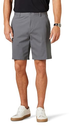 Amazon Essentials Short Chino Extensible Coupe Classique en Mélange de Coton 23cm Homme