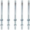 AERZETIX - C67381-5x Boulon Vis d’ancrage filetage long, Goujon à expansion - M10x220mm - en acier zingué - pour béton, pierre