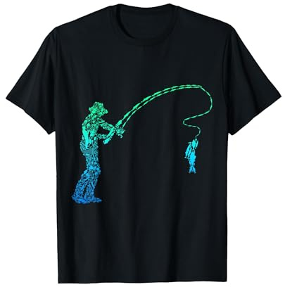 Angler Angeln Fische Fischer Herren Jungen Kinder Angel T-Shirt