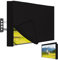Easy-Going Outdoor TV-Abdeckung mit aufrollbarer Front Flach für 48-50 Zoll - wasserdichte und wetterfeste TV-Abdeckung für Flachbildfernseher - Schwarz