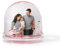 Smartphoto Schneekugel - Personalisiert mit einem Foto Ihrer Wahl - mit glitzernden Herzen - Geschenkidee Valentinstag, Geburtstag, Muttertag, Weihnachten - 9,1x7,5 cm - Herzflocken
