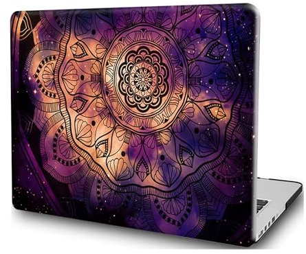 Estuche Dura para MacBook Pro 14 Pulgadas M1 M2 M3 A2442 A2779 A2918 A2992 2021 2023 Versión con Pantalla Retina Líquida y Touch ID, Funda Protettiva Delgada in Plastica, Tótem púrpura