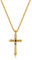 FPEAOB Kreuz Kette Herren Gold, Kreuzkette Herren Kreuz Halskette aus Edelstahl Kette mit Kreuz Anhänger Herrenkette Goldkette 55cm Herrenschmuck Punk für Männer