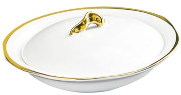 JISADER Plato Gumbo, Plato para Pasta, Cuenco con Tapa, Cuenco con Borde, Plato para cenar, postres, Gumbo, 6 Pulgadas 150ml