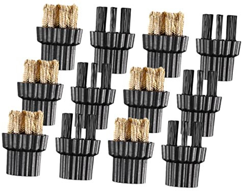 KOMBIUDA 12pcs Washing Machine Brush Head Cleaning Machine Brush Head Mop Accessories Cleaning Machine Accessories Cleaning Head Steam Cleaner Mop Brush Vapor Cleaner Plastic