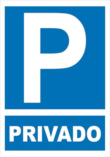 IberNorma IBM0148 Señal de Parking Privado 21x30cm Cartel de reserva de aparcamiento o estacionamiento en PVC homologado
