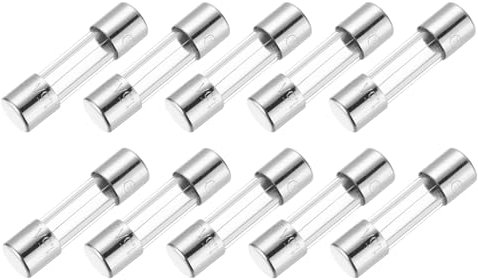 QUARKZMAN 1.5A Glassicherung 5x20mm, 10 Stück Feinsicherungen Träge Auslösecharakteristik 250V Sicherung für Haushaltsgeräte