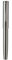 Hongdian C2 Fountain Pen Extra Fine Soft Nib, Stainless Silver & Classic Retro Design Metal Pen with Ink Converter