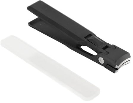 Ensemble de Coupe-ongles en Acier Inoxydable, Design Ultra Fin, Bouche Plate, Soin Pratique des Ongles avec Boîte de Rangement en Métal pour Ongles des Mains, Coupe-ongles des