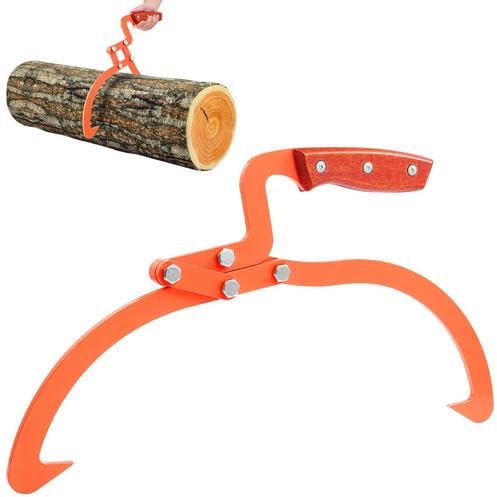 20 Pollici (Ca 50,8 cm) Pinza Forestale per Tronchi D'Albero, Pinza per la Lavorazione del Legno, per Sollevamento e Manipolazione di Tronchi di Legno