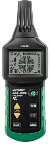 Seesii Localisateur de Fils Souterrains, MY6818 Détecteur de Tuyaux pour Tester Réseaux de Câbles Téléphoniques Tuyaux Souterrains Circuits Electriques Pipelines Fusibles Interrupteurs