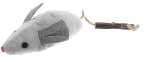 GREENADSCAPE Cute Catnip Mouse Toy for Indoor Play Interactive Simulation Toy for Kitten Cat Exercise