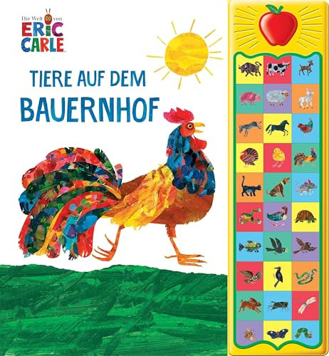 Eric Carle - Tiere auf dem Bauernhof - 30-Button-Soundbuch - Hardcover-Buch mit 30 Geräuschen