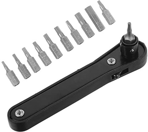 Hemobllo 2 Ensembles Jeu De Tournevis Multifonctionnels À Clé À Cliquet Bidirectionnel Outil De Réparation Portable Durable Pour Réduits 11 Pièces * 2