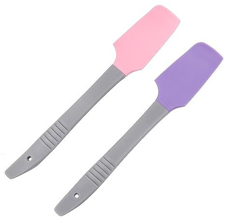 BESTYASH 2pièces Spatules à Cire Silicone Lot De Manches Longs Antiadhésives Pour Épilation Des Mains Domicile Salon