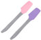 BESTYASH 2Pièces Spatules Silicone pour Épilation Applicateurs Antiadhésifs Long Manche Idéals pour Cire et Nettoyage