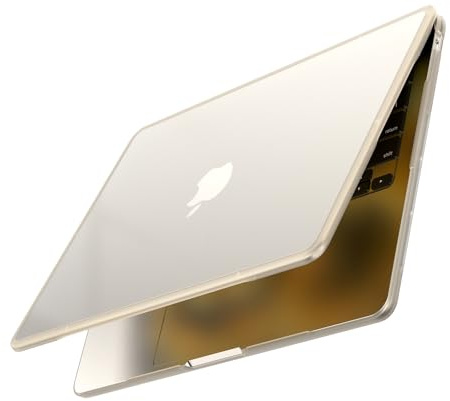BlueSwan für MacBook Air 13 Zoll Hülle M5-M2 Bruchfest Sternenlicht Matt | TPU Rahmen,Hartschalen Schutzhülle Kompatibel mit Mac Book Air 13,6 A3449 A3240 A3113 A2681 M5 M4 M3 M2,Bruchsicher