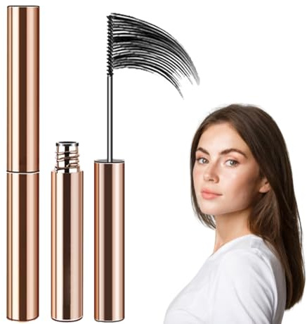 Ultra-Fine Black Mascara for Older Women, Nourishing, Buildable Formula with Metal Wand Mascara for Mature Women, Iron Wand Mascaras Resistant to Smudging, Length & Definition for Aging Black Lashes