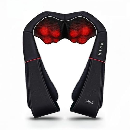 Shiatsu Massagegeräte mit HeatFlow-Wärmefunktion für Nacken, Schulter und Rücken, Zuhause und auf Reisen inkl. Auto-Adapter
