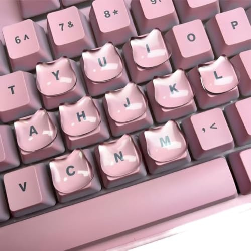 50 Stück Keyboard Bubbles for Long Nails, Keyboard Nail Bubbles, Erhabene Tastaturaufkleber für Lange Nägel, Transparente Tastatur-Schutzhülle für Frauen für PC Laptop Computer Spiel Arbeit (A)