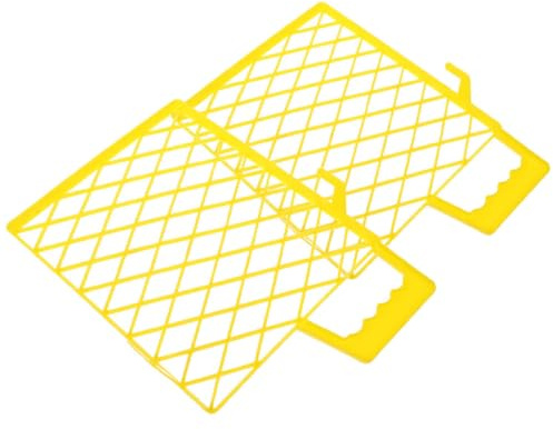 CALLARON 2pcs Plastic Paint Tray Grid Paint Liners Mesh Grid Design Even Distribution Reducing Drips Tray Divider for Professional Tasks and Home