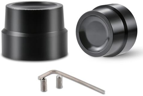 KATUR Kit de Capuchon d'écrou d'essieu Avant pour Moto Kit de Douille d'écrou d'axe en Aluminium CNC pour Harley Sportster XL883 XL1200 (Noir)