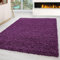 Carpettex Hochflor Teppich 120 x 170 cm Violett - Flauschiger Extra Weich und Pflegeleicht - Shaggy Modern Einfarbig Design für Wohnzimmer, Schlafzimmer, Esszimmer und Küche