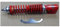 Stoßdämpfer vorne Carbon komplett rot Vespa 125 150 200 PX - PX T5