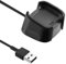 TECHGEAR Cargador Compatible con Fitbit Versa/Versa Lite Portatil Carga Base del Soporte del Muelle Compatible con Versa/Versa Lite Smartwatch de Salud y Forma física (Negro)