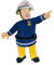 MonoQuick Feuerwehrmann Sam Logo Applikation * Flicken Aufbügeln Aufnähen - Fireman Sam - Iron on Patches (18653 - Steel)