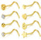 Incaton Nasenpiercing Set – 0,8 mm Nasenstecker (20G) | Edelstahl Twister Haken | Hypoallergener Nase Piercing Schmuck für Frauen & Männer