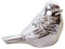 LOVIVER Garten Skulptur Vogel Tierfigur Deko Gartenfigur Vogelfigur Geschenke für, Silber, L
