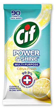 Cif Citrus Multi-Purpose Antibacterial,90 Wipes