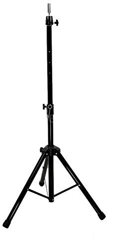 Ejoyous Wig Head Stand, Adjustable Mannequin Head Holder Stainless Steel Wig Tripod Stand for Hairdressing Training Head Mannequin Head with Carry Bag (80-160 cm)