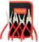 TOOLEAGUE 4 Pcs Snap Ring Pliers Set, Kreis Pliers, 7 Zoll Internal/Externe schwere Pflicht C Clip Pliers für Ringentferner Retaining mit Lagerbeutel