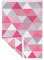 Fashion4Home Teppich Läufer - Tepiche für Wohnzimmer, Schlafzimmer, Küche, Kinderzimmer, Badezimmer - Boho Kelim - Läufer Flur, Karo-Hellrosa, Größe: 120x170 cm