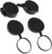 Milisten 3PCS Objective Lens Cover Rubber Eyepiece Protector for Monocular Binoculars
