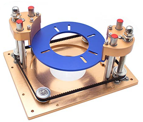 Toplionace Elevador de Enrutador de Precisión para Fresadora de Madera Eléctrica, Máquina de Grabado, Enrutador, Placa de Inserción Abatible Universal para Banco de Carpintería