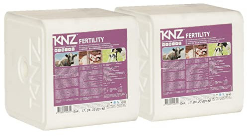 KNZ 10kg Leckstein Fertility Salzleckstein Mineralleckstein Block weiß KNZ 2 Lecksteine je 10kg Mineralleckstein Fertility